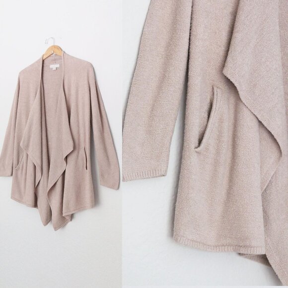 Barefoot Dreams CozyChic Lite Island Wrap Waterfall Open Front Cardigan Soft S/M - Picture 12 of 16